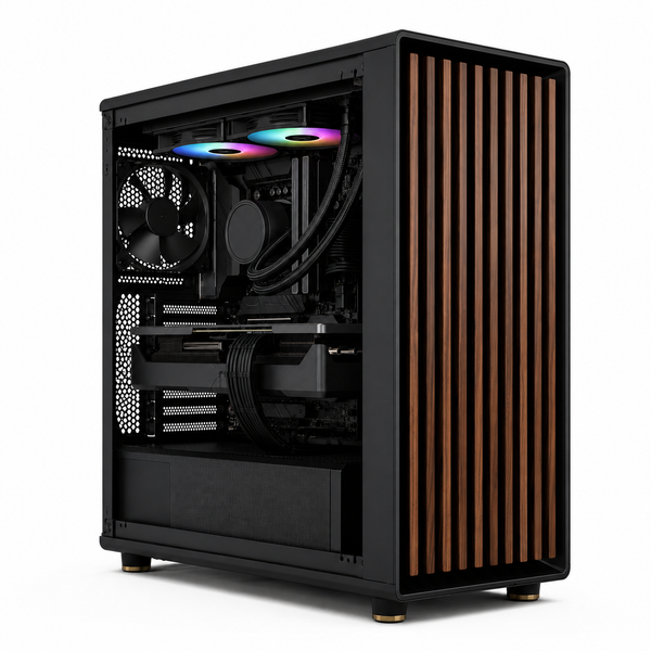 IONZ Gaming PC - Fractal Design North Mesh Black Charcoal, Ryzen 7 9800X3D, Nvidia RTX 5080, 32GB DDR5 RAM, 1TB NVMe SSD, Windows 11, 850W 80+ PSU Black