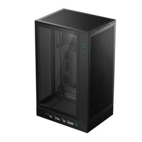 DeepCool CH270 Digital Micro-ATX Case, Mini-Tower PC Case with Tempered Glass Side Panel, USB-C Port, High Airflow Support for 360mm Radiator, ATX PSU, Black