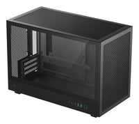 DeepCool CH260 Micro-ATX Case, High-Airflow Compact PC Case with Tempered Glass Panel, USB-C Port, Supports 360mm Radiator, ATX PSU, Black