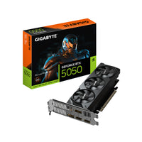 GIGABYTE GeForce RTX 5050 OC Low Profile 8G Graphics Card - 8GB GDDR6, 128bit, PCI-E 5.0, 2587MHz Core Clock, 2 x DP, 2 x HDMI, DLSS 4.5, GV-N5050OC-8GL