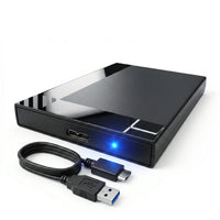 2.5 Inch SATA Hard Drive Enclosure, USB 3.0 External HDD & SSD Case for 7mm & 9.5mm Drives, with USB 3.0 Cable, Portable Drive Caddy for Laptop, PC & Mac