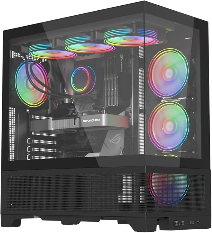 IONZ KZ-VF Ultra Aether PC Gaming Case, Full Tower ATX High Airflow, T ...