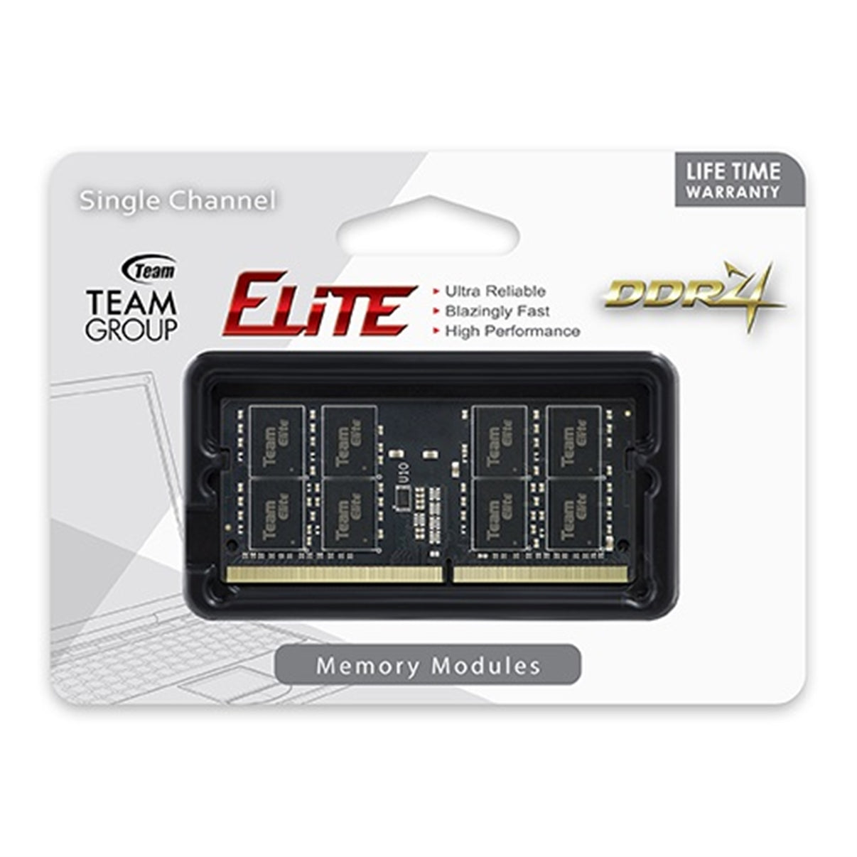 Team Elite TED416G3200C22-S01 16GB (1x 16GB) SODIMM System Memory, 3200MHz, DDR4, CL22