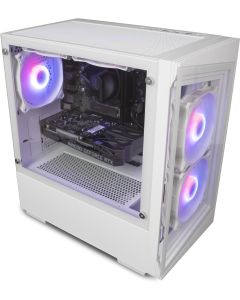ionz PC Gaming - Desktop Computer, Intel i5-11400F, Nvidia RTX 3050, 16GB RAM, 1TB SSD, 500W 80+ PSU, Windows Home, WiFi White - G1