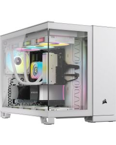 Corsair 2500X Mid-Tower White Case | Includes 2x Corsair RX120 RGB Fans