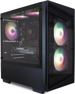 ionz PC Gaming - Desktop Computer, Intel i5-11400F, Nvidia RTX 3050, 16GB RAM, 1TB SSD, 500W 80+ PSU, Windows Home, WiFi Black - G1
