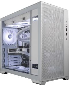 ionz Gaming PC - Desktop Computer, Ryzen 7 5700X, RTX 4060, 16GB RAM, 1TB SSD, 360mm AIO Liquid Cooling, 550W+ PSU, WiFi - Windows 11, White | KZ-220