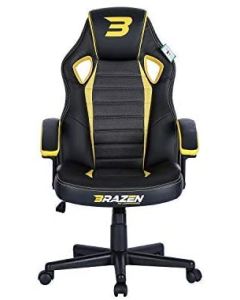 BraZen Salute Pc Gaming Chairs for Teenagers Yellow