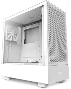 NZXT H5 Flow White Mid Tower Tempered Glass Gaming Case