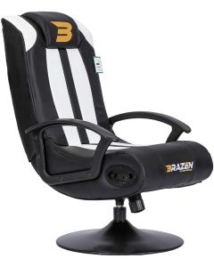 BraZen Stag 2.1 Bluetooth Gaming Chairs for Kids, White