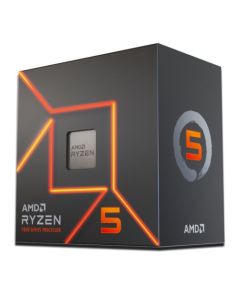 AMD Ryzen 5 7600 CPU w/ Wraith Prism RGB Cooler, AM5, 3.8GHz (5.1 Turbo), 6-Core, 65W, 38MB Cache, 5nm, 7th Gen, Radeon Graphics