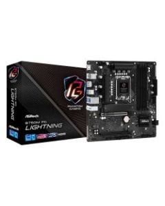 Asrock B760M PG LIGHTNING  Intel B760  1700  Micro ATX  4 DDR5  HDMI  DP  2.5G LAN  PCIe5  3x M.2