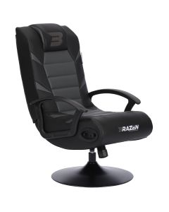  BraZen Pride 2.1 Gaming Chair for Kids with Foldable Seat Bluetooth Speaker Grey