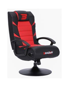  BraZen Pride 2.1 Gaming Chair for Kids with Foldable Seat Bluetooth Speaker Red
