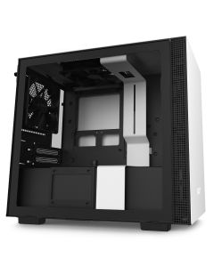 NZXT H210 Mini-ITX Case with Tempered Glass - White/Black