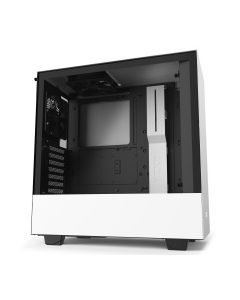 NZXT H510 Compact Mid-Tower Case with Tempered Glass - White/Black