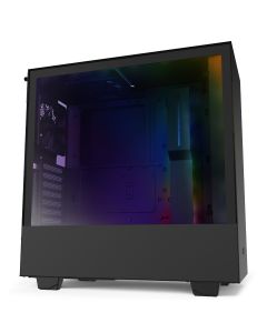 NZXT H510i Compact Mid-Tower with Lighting and Fan Control - Black