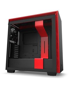 NZXT H710 Mid-Tower Case with Tempered Glass - Black/Red