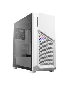 Antec DP502 FLUX RGB Gaming Case w/ Tempered Glass Window, ATX, No PSU, 5 x Fans (3 Front ARGB), Advanced Ventilation, White