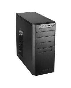 Antec VSK4000B U3/U2 ATX Case, 12cm Fan, USB 3.0, Black with Black Interior