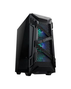 Asus TUF Gaming GT301 Compact Gaming Case w/ Window, ATX, Tempered Glass, 3 x 12cm RGB Fans, RGB Controller, Headphone Hook