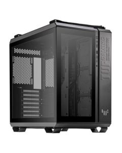 Asus TUF Gaming GT502 Case w/ Front & Side Glass Window, ATX, Dual Chamber, Modular Design, LED Control Button, USB-C, Carry Handles, Black