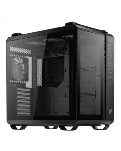 Asus TUF Gaming GT502 Plus Case w/ Front & Side Glass Windows, ATX, Dual Chamber, Modular Design, 4x ARGB Fans & Lighting Hub, USB-C, Carry Handles, Black