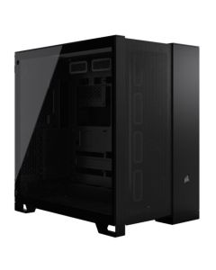 Corsair 6500D Airflow Dual Chamber Gaming Case w/ Glass Window, ATX, Fully Mesh Panelling, USB-C, Asus BTF Compatible, Black