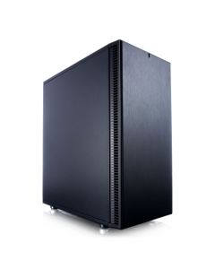 Fractal Design Define C (Black Solid) Quiet Gaming Case  ATX  2 Fans  ModuVent Technology  PSU Shroud  Optional Top Filter