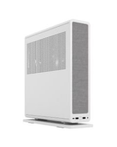 Fractal Design Ridge (White) SFF Console-Type Case  Mini ITX  Requires SFX/SFX-L PSU  2 Fans  PCIe 4.0 Riser Card  USB-C  Horizontal/Vertical Orientation