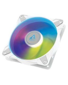 Arctic 14cm P14 Semi-Passive PWM PST ARGB Case Fan  Fluid Dynamic  12 LEDs  200-1900 RPM  0dB Mode  White