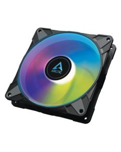 Arctic 14cm P14 Semi-Passive PWM PST ARGB Case Fan  Fluid Dynamic  12 LEDs  200-1900 RPM  0dB Mode