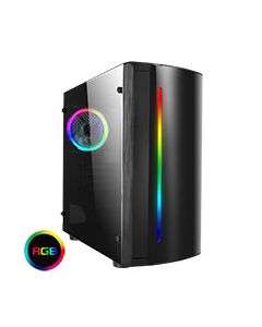 Beam MATX Gaming Case Rainbow RGB Strip 1 x Rainbow RGB fan Acrylic Side
