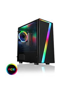 Seven MATX Gaming Case Rainbow RGB Strip