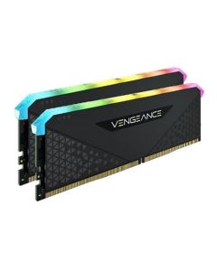 Corsair Vengeance RGB RT 32GB Memory Kit (2 x 16GB), DDR4, 3600MHz (PC4-28800), CL16, XMP 2.010 LEDs, AMD Optimised, Black