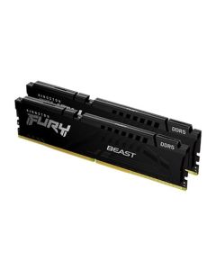 Kingston Fury Beast 32GB Kit (2 x 16GB)  DDR5  4800MHz (PC5-38400)  CL38  1.1V  ECC  XMP 3.0  PMIC  DIMM Memory