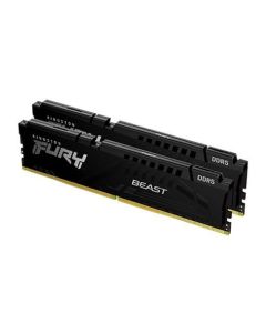 Kingston Fury Beast 32GB Kit (2 x 16GB)  DDR5  5200MHz (PC5-38400)  CL40  1.25V  ECC  XMP 3.0  PMIC  DIMM Memory