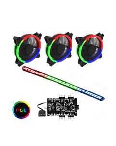 RGB Kit 3x Velocity Fans 1x Viper Strip 1x Hub 4pin Sync Brown Box