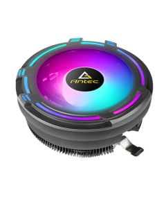 Antec T120 Chromatic Compact Heatsink & Fan, Intel & AMD Sockets, RGB Silent Fan, Black Aluminium Fins, 95W TDP