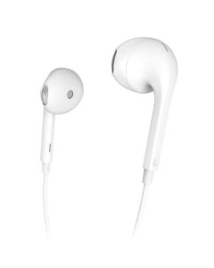 Hama Glow Apple/Lightning Earset with Microphone, Answer Button, Volume Control, White