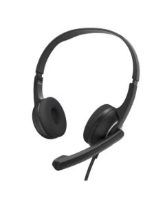 Hama HS-USB250 V2 Lightweight Office Headset with Boom Microphone, USB, Padded Ear Pads, In-line Controls