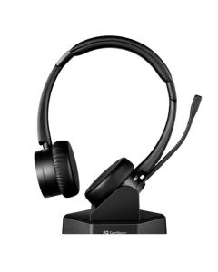 Sandberg Bluetooth Office Headset Pro+, Dual Connection, Charging Dock, Noise-Reducing Mic, Busy Light, 5 Year Warranty