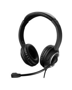 Sandberg (126-16) Chat Headset with Boom Mic, USB, 40mm Drivers,  In-Line Controls, 5 Year Warranty