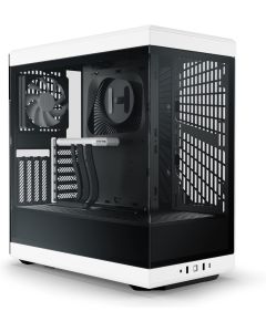 HYTE Y40 Modern Aesthetic Panoramic Tempered Glass Mid-Tower White Case