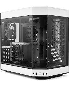 HYTE Y60 Modern Aesthetic Dual Chamber Panoramic Tempered Glass Mid-Tower Black/White Case