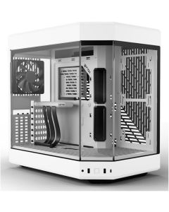 HYTE Y60 Modern Aesthetic Dual Chamber Panoramic Tempered Glass Mid-Tower White Case