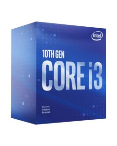 Intel Core I3-10100F CPU  1200  3.6 GHz (4.3 Turbo)  Quad Core  65W  14nm  6MB Cache  Comet Lake  No Graphics