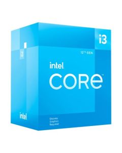 Intel Core i3-12100F CPU  1700  3.3 GHz (4.3 Turbo)  Quad Core  58W  12MB Cache  Alder Lake  No Graphics