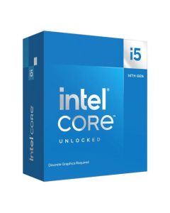 Intel Core i5-14600KF, CPU, 1700, 3.5 GHz (5.3 Turbo), 14-Core, 125W (181W Turbo), 10nm, 24MB Cache, Overclockable, Raptor Lake Refresh, No Graphics, NO HEATSINK/FAN