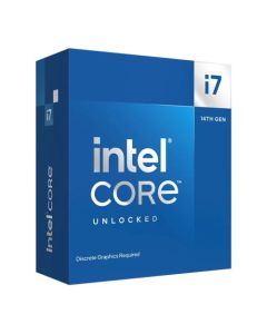 Intel Core i7-14700KF CPU, 1700, 3.4 GHz (5.6 Turbo), 20-Core, 125W (253W Turbo), 10nm, 33MB Cache, Overclockable, Raptor Lake Refresh, No Graphics, NO HEATSINK/FAN 